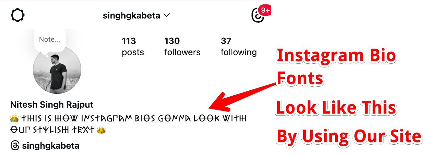 Instagram Look of Stylish Letters