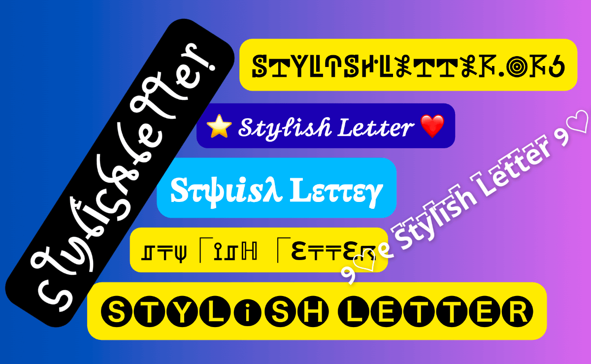 Stylish Letters